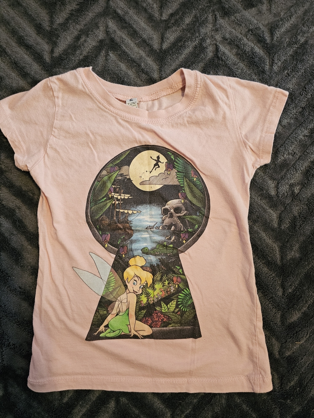 Disney Tinker Bell Neverland Girls Graphic T-Shirt – Size Small 🧚♀️✨